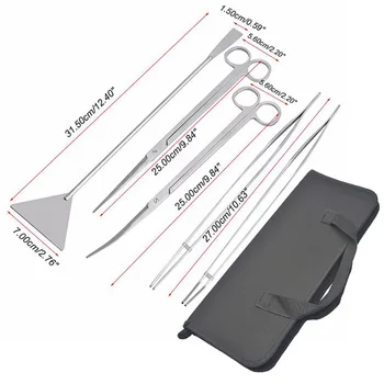 5 Pcs / Set Aquarium Aquatic Kit Scissors Clip Flat Sander Aquarium Cleaning Kit Set Tweezer Saiko Aquarium Accessories
5 Pcs / Set Aquarium Aquatic Kit Scissors Clip Flat Sander Aquarium Cleaning Kit Set Tweezer Saiko Aquarium Accessories