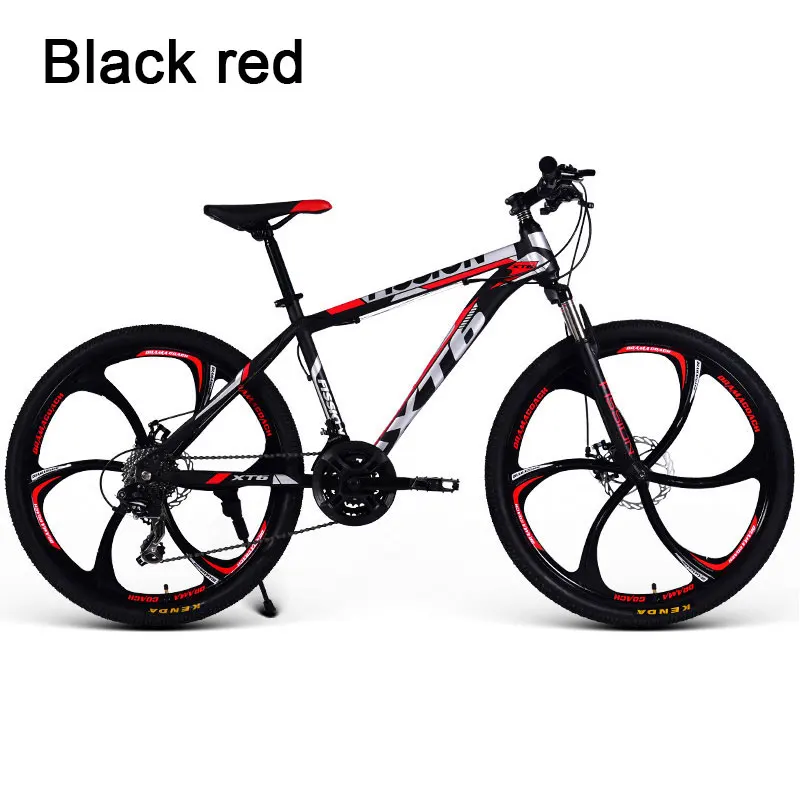 Flash Deal Bicycle Six Knife One Round Mountain Bike Adult Male and Female Students Racing Double Disc Brakes Off Road Shocking Bicycle 6