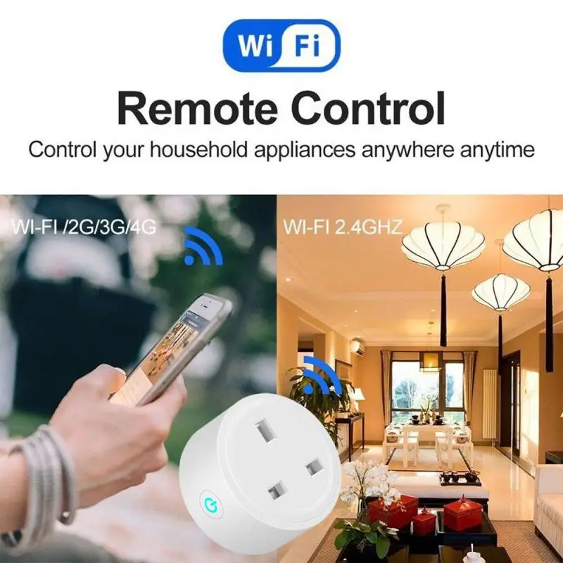 WiFi Smart Socket UK US Power Monitor Timing Function SmartLife Remote Control Wireless Plug Works with Alexa Google Home
WiFi Smart Socket UK US Power Monitor Timing Function SmartLife Remote Control Wireless Plug Works with Alexa Google Home