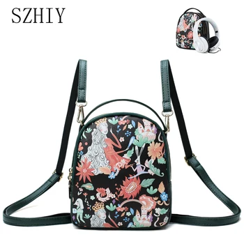 Multifunction Headset Interface Backpack Women Mochila Mujer Casual Small Anti Theft Backpacks Cute Printing Multi-pocket Girl
Multifunction Headset Interface Backpack Women Mochila Mujer Casual Small Anti Theft Backpacks Cute Printing Multi-pocket Girl