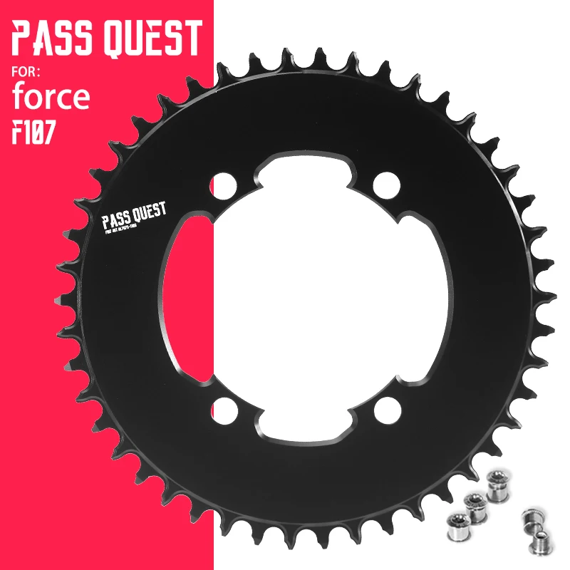 PASS QUEST F107mm BCD closed round/elliptical road bike sprocket, 42T-58T closed disc suitable for SRAM FORCE
PASS QUEST F107mm BCD closed round/elliptical road bike sprocket, 42T-58T closed disc suitable for SRAM FORCE
