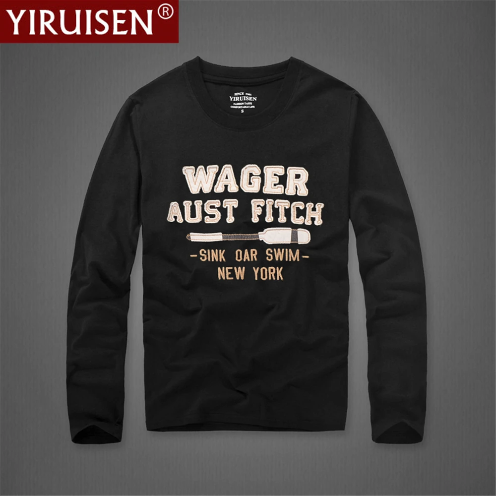 YIRUISEN Branded Male Clothing 100% Cotton Mens Long Sleeve High Quality Embroidery TShirt Comfortable Breathable Style Top Tees
YIRUISEN Branded Male Clothing 100% Cotton Mens Long Sleeve High Quality Embroidery TShirt Comfortable Breathable Style Top Tees