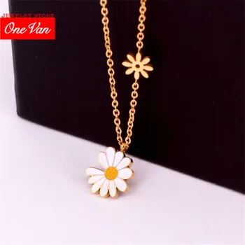 2020 New stainless steel Personality white yellow glue chrysanthemum clavicle Daisy lovely petals women sweet Necklace Jewelry
2020 New stainless steel Personality white yellow glue chrysanthemum clavicle Daisy lovely petals women sweet Necklace Jewelry