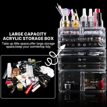 Large-capacity Stackable Combination Storage Box Transparent Acrylic Desktop Nail Art Makeup Storage Case Organizer Nail Tools
Large-capacity Stackable Combination Storage Box Transparent Acrylic Desktop Nail Art Makeup Storage Case Organizer Nail Tools