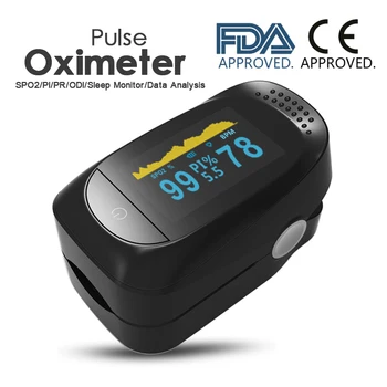 

CE FDA Pulse Fingertip Heart Rate PR Pulsioximetro OLED Tensiometro Blood Oxygen PI Meter SPO2 De Pulso Dedo Saturation Oximeter