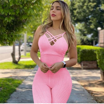 Fitness Tights Sexy Jumpsuits Women's Sports Set Backless Playsuit Costume Yoga Suit Pocket Gym Bodysuit Tracksuit Gym Sport Set
Fitness Tights Sexy Jumpsuits Women's Sports Set Backless Playsuit Costume Yoga Suit Pocket Gym Bodysuit Tracksuit Gym Sport Set