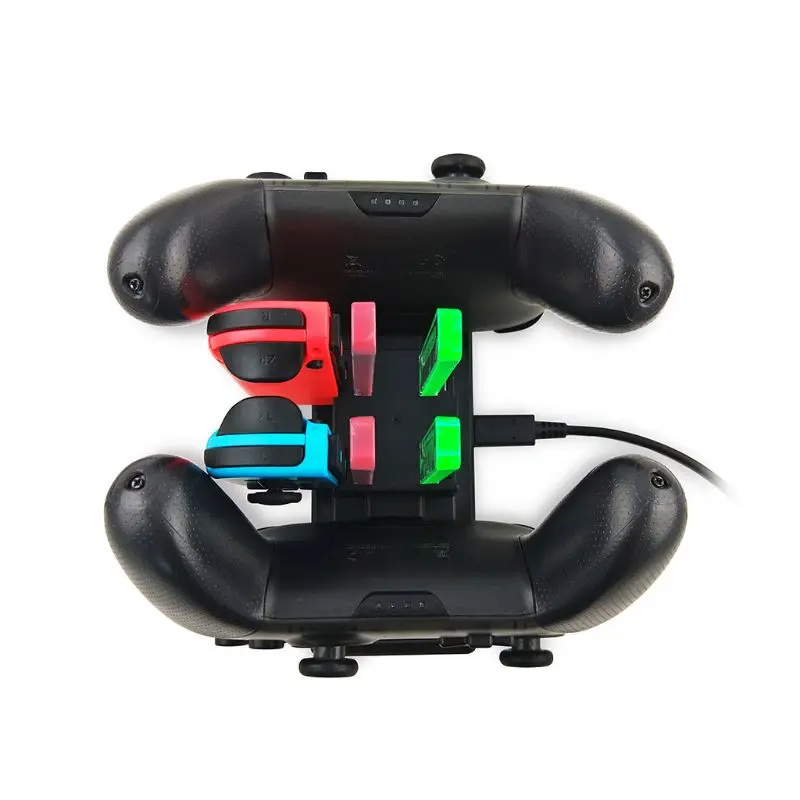 6-in-1 Charging Stand Dock Station for Switch Joy-con and Pro Game Controller Charger Base with Indicator Light
6-in-1 Charging Stand Dock Station for Switch Joy-con and Pro Game Controller Charger Base with Indicator Light