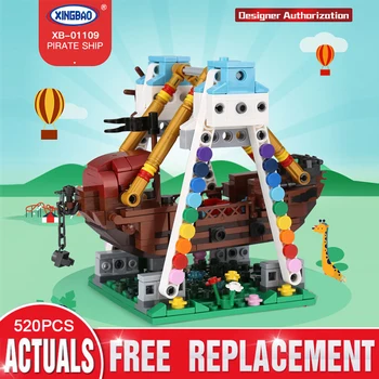 XINGBAO 01109 Amusement Park The Pirate Ship Set Building Blocks Bricks Assembled DIY Birthday Educational Toys Funny Gifts
XINGBAO 01109 Amusement Park The Pirate Ship Set Building Blocks Bricks Assembled DIY Birthday Educational Toys Funny Gifts