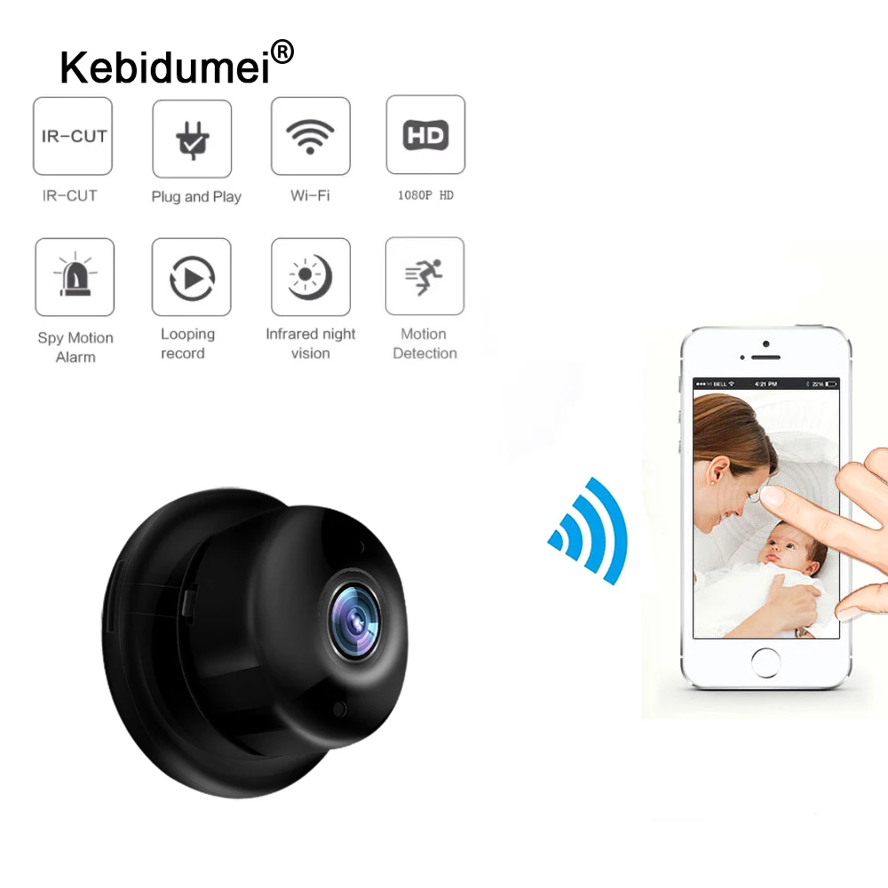 Mini WiFi Camera 720P HD IR Night Vision Home Security IP Camera CCTV Motion Detection Baby Monitor Wireless DVR Camcorders
Mini WiFi Camera 720P HD IR Night Vision Home Security IP Camera CCTV Motion Detection Baby Monitor Wireless DVR Camcorders