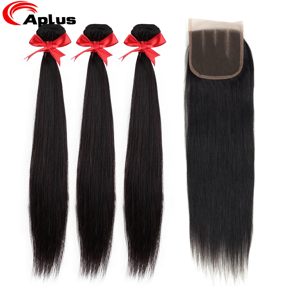 Brazilian Straight Hair Bundles With Closure 100% Human Hair Weave 3 Bundles With Closure Straight Aplus Non Remy Human Hair
Brazilian Straight Hair Bundles With Closure 100% Human Hair Weave 3 Bundles With Closure Straight Aplus Non Remy Human Hair