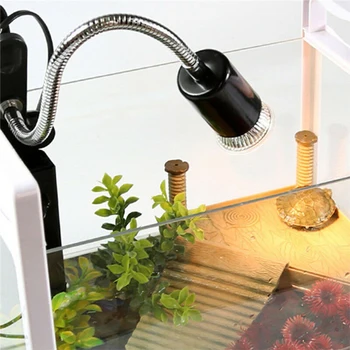 50W Flexible Reptile Lizard Turtle Basking Pet Heat Light Clip-on Adjustable UV Bulb Lamp Heater Lighting for Turtles 
50W Flexible Reptile Lizard Turtle Basking Pet Heat Light Clip-on Adjustable UV Bulb Lamp Heater Lighting for Turtles