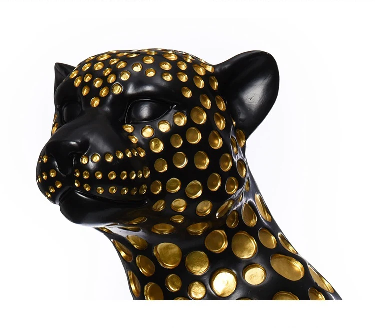 Fortune Leopard Statues Home Decor Resin Interior Figurines Office Living Room Decoration Creative Home Accessories Artwork Gift Fortune Leopard Statues Home Decor Resin Interior Figurines Office Living Room Decoration Creative Home Accessories Artwork Gift