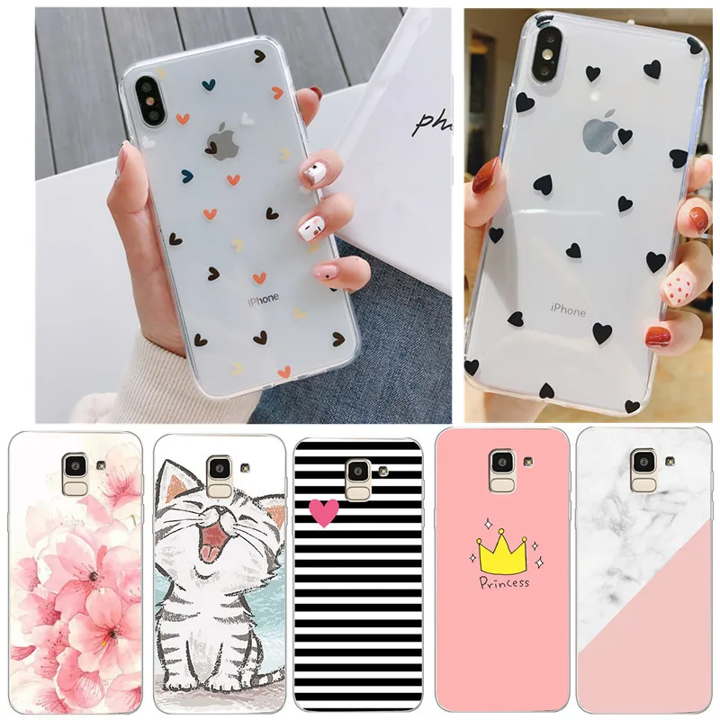 Чехол для телефона Samsung Galaxy j6 2018 Мягкий силиконовый чехол защиты Fundas j8 j4 Note 9 Capas Coque