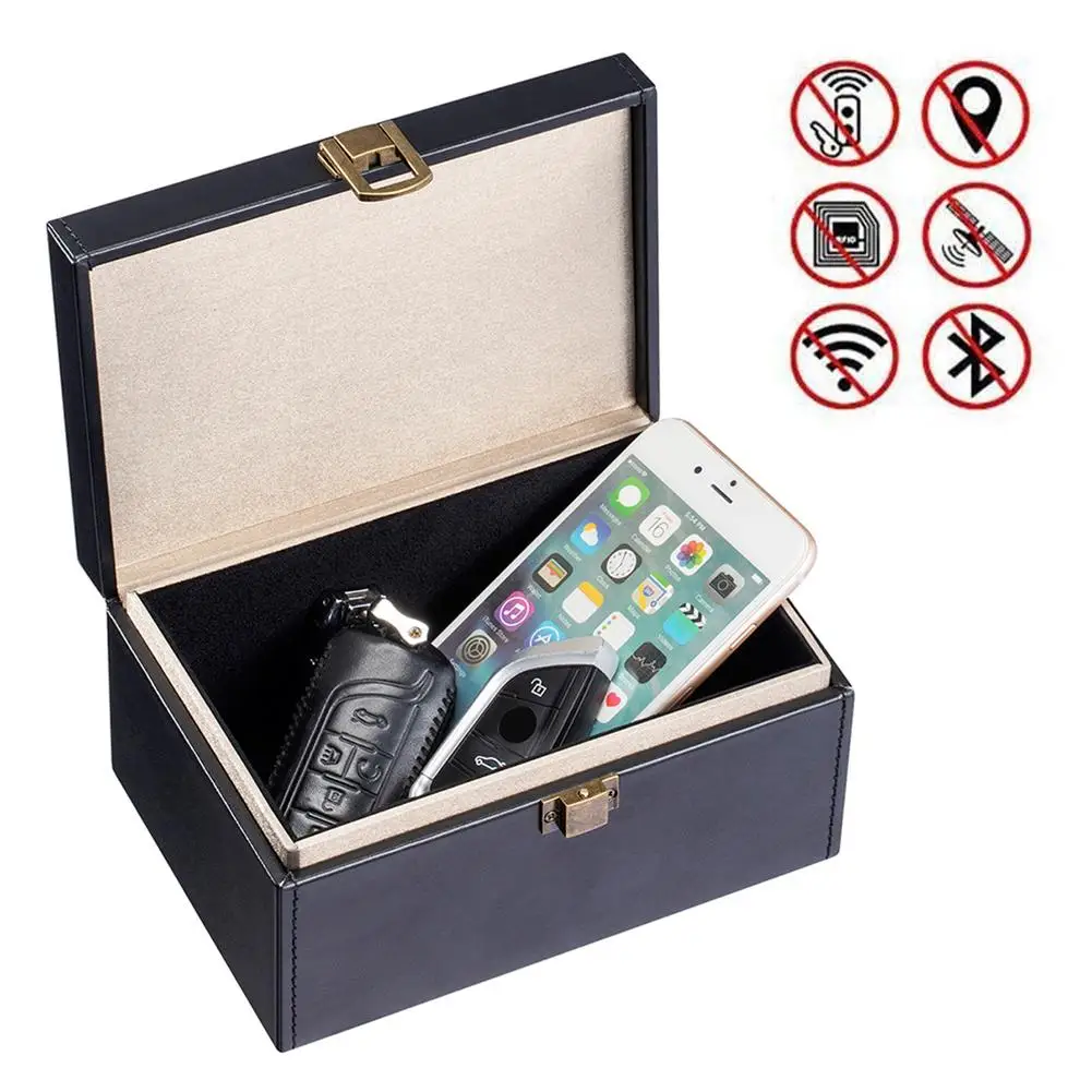 Car Key Signal Blocker Box Anti-Theft RFID Signal Blocking Bag Faraday Box For Keyless Car Keys Radiation Protection Cell Phone
Car Key Signal Blocker Box Anti-Theft RFID Signal Blocking Bag Faraday Box For Keyless Car Keys Radiation Protection Cell Phone