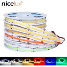 

DC12V 24V COB LED Strip Lights 8mm 10mm High Density Flexible Tape Light Dimmable Linear Ribbon Red Green Blue 3000K 4000K 6000K