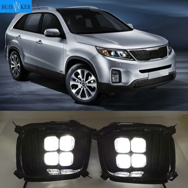 Для KIA Sorento туман светильник s 2013 2014 светодиодный DRL передние фары светильник головной светильник s туман светильник Дневной светильник светодиодный Габаритные огни светильник s противотуманные фары 
Для KIA Sorento туман светильник s 2013 2014 светодиодный DRL передние фары светильник головной светильник s туман светильник Дневной светильник светодиодный Габаритные огни светильник s противотуманные фары
