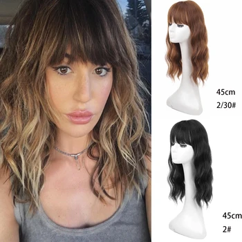 TALANG portable synthetic hair extension dark brown wine red long straight high temperature fiber female hair with bangs
TALANG portable synthetic hair extension dark brown wine red long straight high temperature fiber female hair with bangs