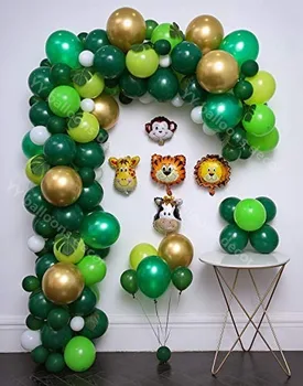 Forest Animals Theme Safari Party Pink Blue White Green Balloons Garland Kit Arch for Wedding Birthday Baby Shower Party Decor 
Forest Animals Theme Safari Party Pink Blue White Green Balloons Garland Kit Arch for Wedding Birthday Baby Shower Party Decor