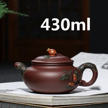 2020 Teapot Yixing Zisha Clay Chinese Porcelain Teapots Gongfu Tea Set 430ml New Arrived Famous Handmade Pots With Gift Box 
2020 Teapot Yixing Zisha Clay Chinese Porcelain Teapots Gongfu Tea Set 430ml New Arrived Famous Handmade Pots With Gift Box