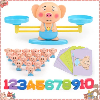 Kids Children Balancing Scale Math Education Toy Scale Math Match Game Board Toys Monkey Number Balance Addition and Subtraction
Kids Children Balancing Scale Math Education Toy Scale Math Match Game Board Toys Monkey Number Balance Addition and Subtraction