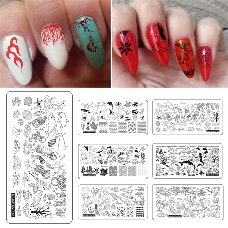Nail Stamping Plates Flame Sea Animal Pattern Nail Art Stamp Stamping Template Image Plate Stencil Nails Tools
Nail Stamping Plates Flame Sea Animal Pattern Nail Art Stamp Stamping Template Image Plate Stencil Nails Tools
