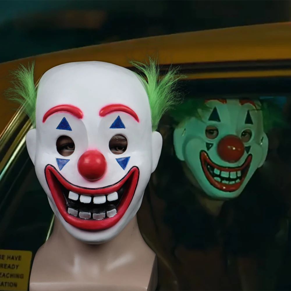 2019 Joker Pennywise Mask Stephen King It Chapter Two 2 Horror Cosplay Latex Masks Green Hair Clown Halloween Party Costume Prop
2019 Joker Pennywise Mask Stephen King It Chapter Two 2 Horror Cosplay Latex Masks Green Hair Clown Halloween Party Costume Prop
