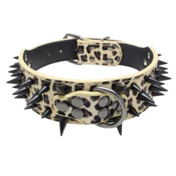 Wide Spiked Studded Leather Dog Collar Bullet Rivets With Cool Skull Pet Accessories For Meduim Large Dogs Pitbull Boxer XS-L fa
Wide Spiked Studded Leather Dog Collar Bullet Rivets With Cool Skull Pet Accessories For Meduim Large Dogs Pitbull Boxer XS-L fa