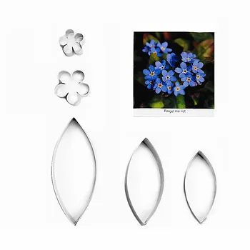 Forget me not fondant sugar flower cutters baking cake decorations Polymer Clay Cold Porcelain gumpaste tools
Forget me not fondant sugar flower cutters baking cake decorations Polymer Clay Cold Porcelain gumpaste tools