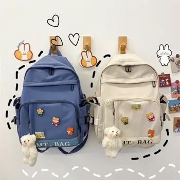 Kawaii Women Nylon Backpacks Cartoon Simple Women Backpack Fashion School Bags for Teenager Girls Backpacks Female Shoulder Bag 
Kawaii Women Nylon Backpacks Cartoon Simple Women Backpack Fashion School Bags for Teenager Girls Backpacks Female Shoulder Bag