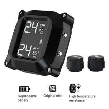 TPMS Alarm Motorcycle Tire Pressure LCD Digital Display Monitor Wireless High-precision Electric Detector With Magnetic Hot New
TPMS Alarm Motorcycle Tire Pressure LCD Digital Display Monitor Wireless High-precision Electric Detector With Magnetic Hot New