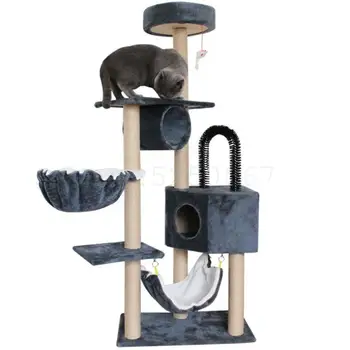 Cat Climbing Shelf Cat Nest Cat Tree Integrated Cat Shelf Jumping Platform Wall Large Toy Cat Scratching Column Sisal Villa
Cat Climbing Shelf Cat Nest Cat Tree Integrated Cat Shelf Jumping Platform Wall Large Toy Cat Scratching Column Sisal Villa