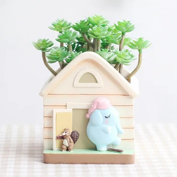 Hot Cute Cartoon Lovely Small House Flower Pot Resin Flower Pot Succulent Plant Pot Home Micro Landscape Potted Desktop Decor 
Hot Cute Cartoon Lovely Small House Flower Pot Resin Flower Pot Succulent Plant Pot Home Micro Landscape Potted Desktop Decor