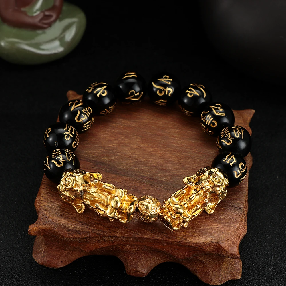 1Pcs Golden Pixiu Obsidian Bracelet Feng Shui Black Bead Alloy Wealth Bracelet Charm Handmade Lucky Amulet Bracelet Jewelry Gift
1Pcs Golden Pixiu Obsidian Bracelet Feng Shui Black Bead Alloy Wealth Bracelet Charm Handmade Lucky Amulet Bracelet Jewelry Gift