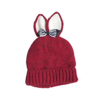 Newborn Hat Boy Girls Baby Hats With Ears Lovely Rabbit Bow Caps Toddler Kids Fashion Winter Warm Soft Knitted Cap 1-6 Month A20
Newborn Hat Boy Girls Baby Hats With Ears Lovely Rabbit Bow Caps Toddler Kids Fashion Winter Warm Soft Knitted Cap 1-6 Month A20