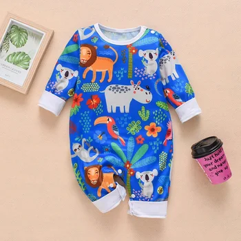 New Born Baby Boy Girl Infant Long Sleeve Causal Cute Animal Lion Colorful Printed Cotton Rompers Winter Romper Playsuit Clothes 
New Born Baby Boy Girl Infant Long Sleeve Causal Cute Animal Lion Colorful Printed Cotton Rompers Winter Romper Playsuit Clothes