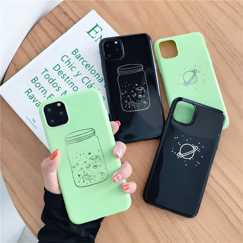 Рисованные звезды чашка для iphone11Pro Макс XR Xs макс 7 8plus 6 S плюс простые однотонные