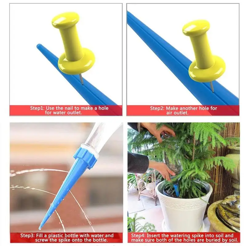 Plant Watering Auto Watering Devices Adjustable Piles Vacations Plant Spikes Watering Automatic Drip Irrigation System
Plant Watering Auto Watering Devices Adjustable Piles Vacations Plant Spikes Watering Automatic Drip Irrigation System