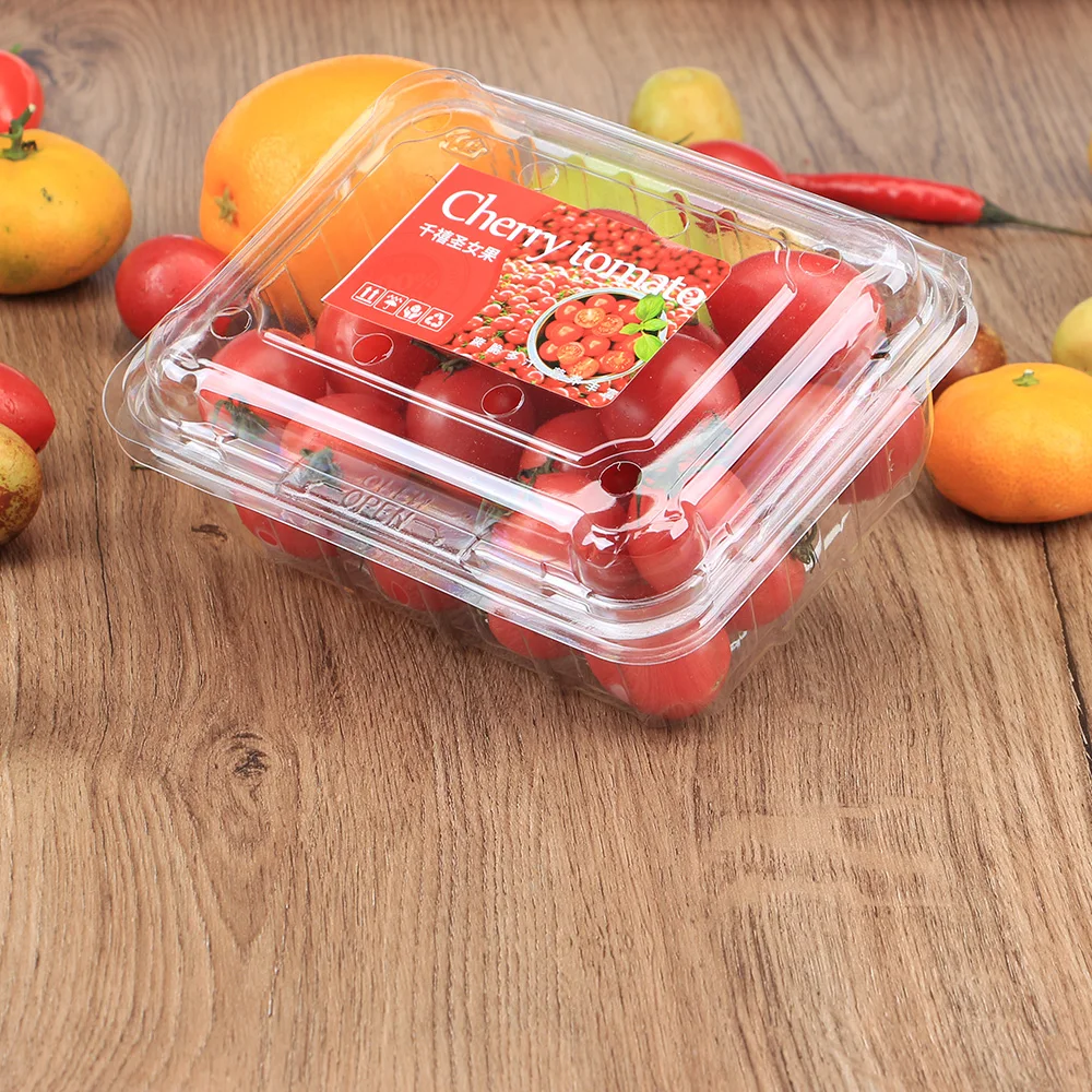 400 шт. одноразовые пластиковые коробки для упаковки ягод вишни 500 г|Одноразовые