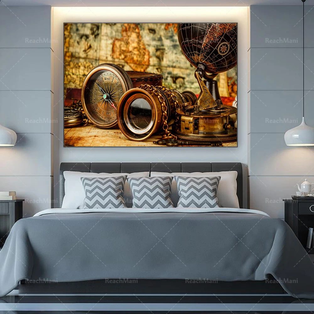 Map wall art, travel prints, old maps and compass canvas wall art, pocket nautical compass retro style, large living room office
Map wall art, travel prints, old maps and compass canvas wall art, pocket nautical compass retro style, large living room office