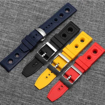 Shengmeirui 22MM 24MM silicone rubber waterproof watch with FOR breitlig SUPEROCEAN/ AVENGER men's watch band 
Shengmeirui 22MM 24MM silicone rubber waterproof watch with FOR breitlig SUPEROCEAN/ AVENGER men's watch band