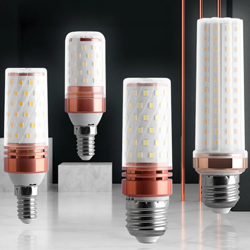 

LED Corn Light Bulbs E14 E27 Lamp 12W/16W/20W Incandescent Equivalent 100W,6000K Daylight White Candelabra 1200Lm Edison Screw
