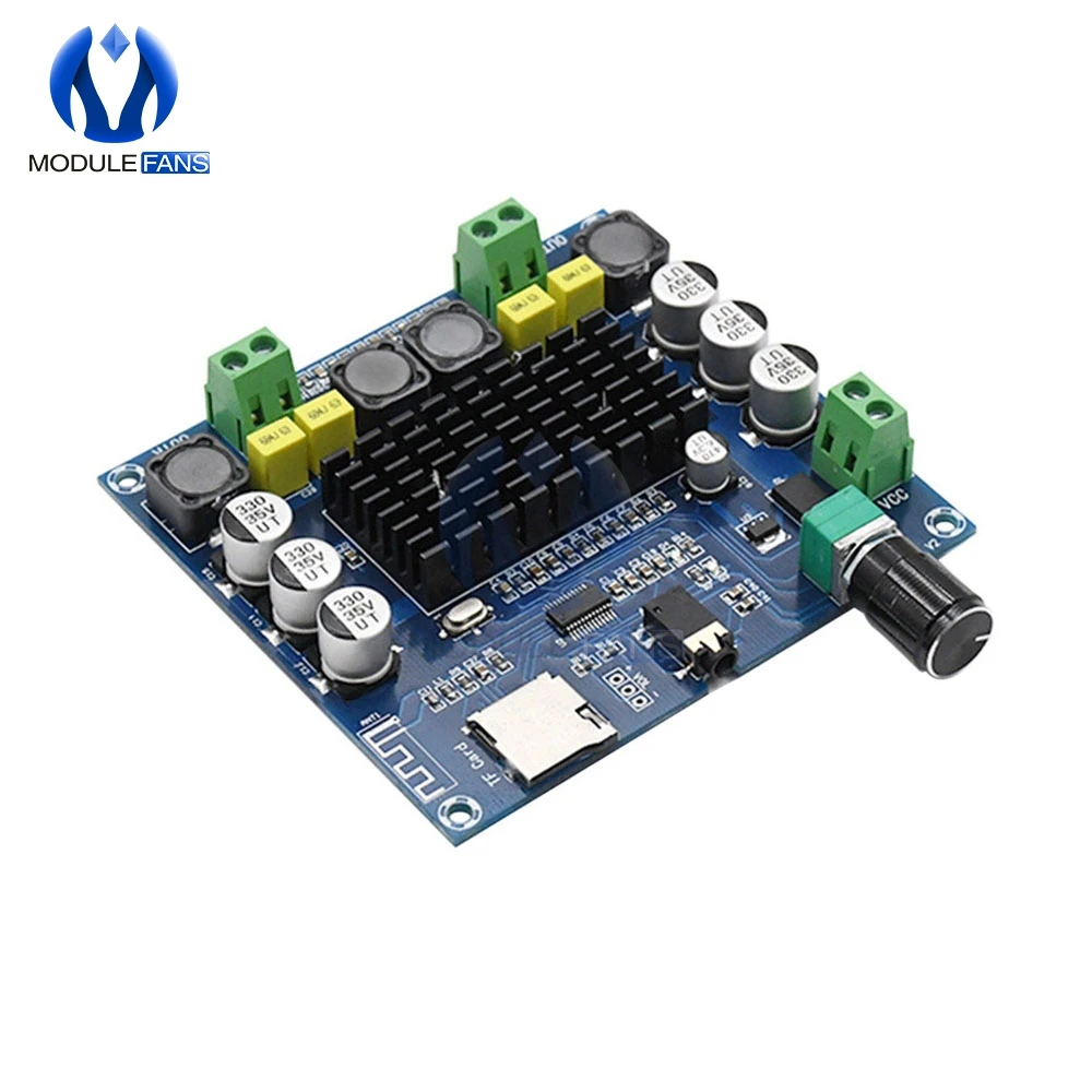 TDA7498 Bluetooth AMP Amplifier Audio Board 2x50W Stereo Digital Power Module Support TF Card AUX For Home Theater
TDA7498 Bluetooth AMP Amplifier Audio Board 2x50W Stereo Digital Power Module Support TF Card AUX For Home Theater