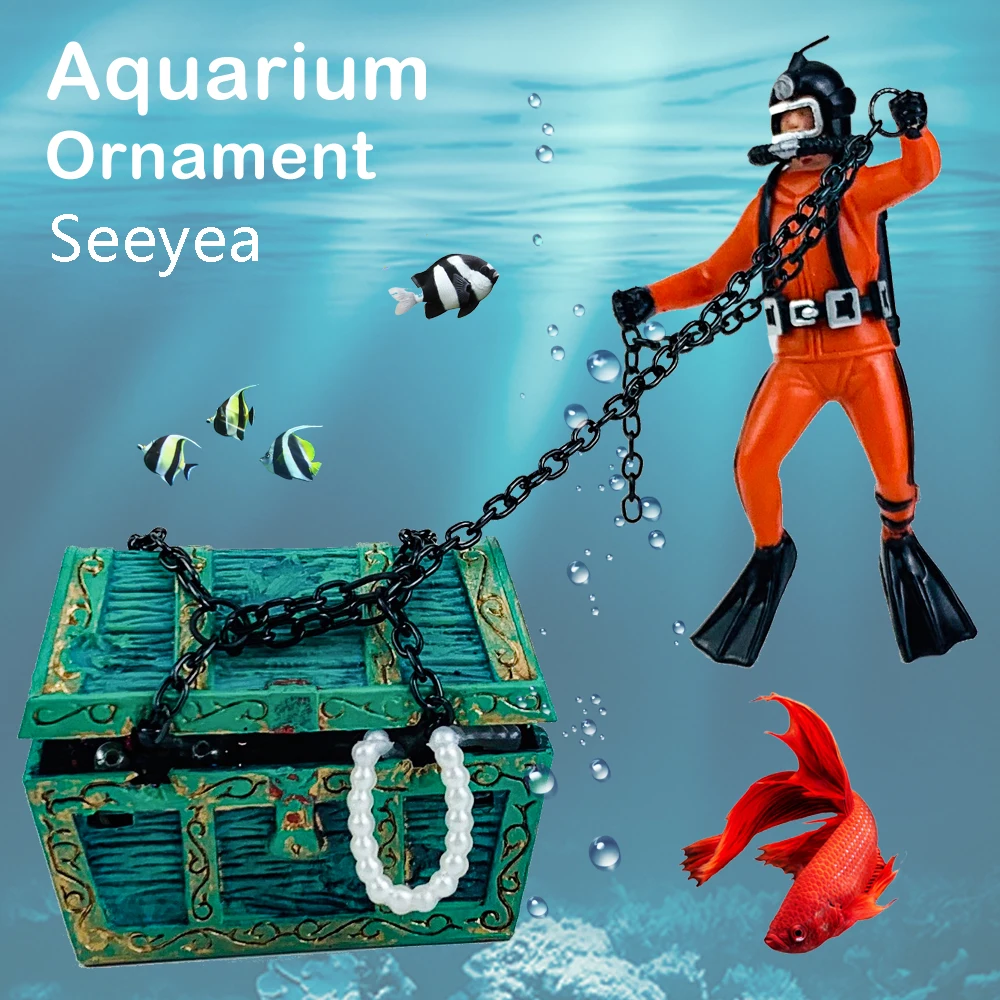 Fish Tank Ornament Landscape Diver's Treasure Chest Underwater Air Decoration Sports Aquarium Decoration Accessories Seeyea
Fish Tank Ornament Landscape Diver's Treasure Chest Underwater Air Decoration Sports Aquarium Decoration Accessories Seeyea