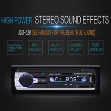 Car Radio Stereo FM Aux Input Receive Sd USB 12V In-Dash Auto MP3 Multimedia Autoradio Player Bluetooth Card Machine JSD520
Car Radio Stereo FM Aux Input Receive Sd USB 12V In-Dash Auto MP3 Multimedia Autoradio Player Bluetooth Card Machine JSD520