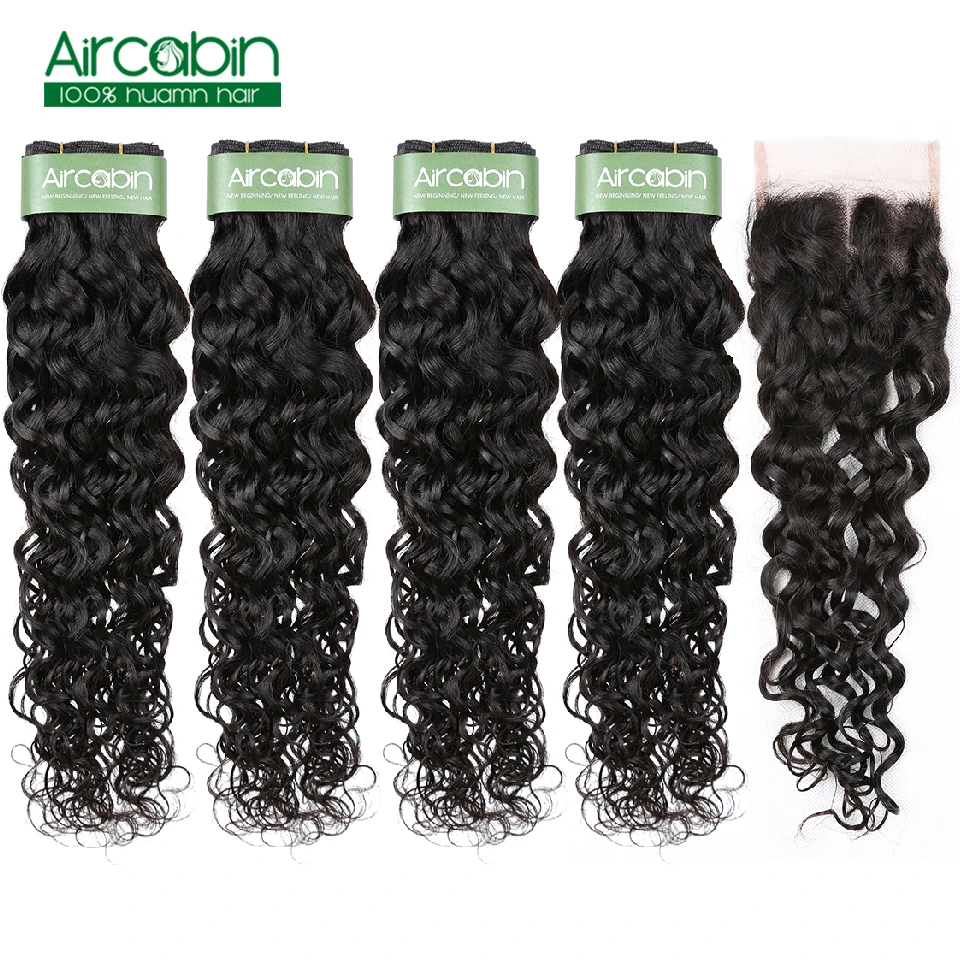 Aircabin Water Weave Bundles with Closure in 4 Bundle With closure Remy Brazilian Hair Extensions 100% Human Hair
Aircabin Water Weave Bundles with Closure in 4 Bundle With closure Remy Brazilian Hair Extensions 100% Human Hair