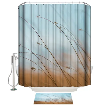 Wild Grass Scenery Blue Sky Shower Curtain Set Waterproof Fabric
Wild Grass Scenery Blue Sky Shower Curtain Set Waterproof Fabric