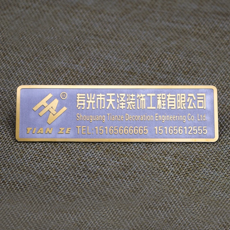 wholesale High Quality Screw Type And Durable Use Custom Gold Brushed Stainless Steel Etched Machine Instruction Nameplate
wholesale High Quality Screw Type And Durable Use Custom Gold Brushed Stainless Steel Etched Machine Instruction Nameplate