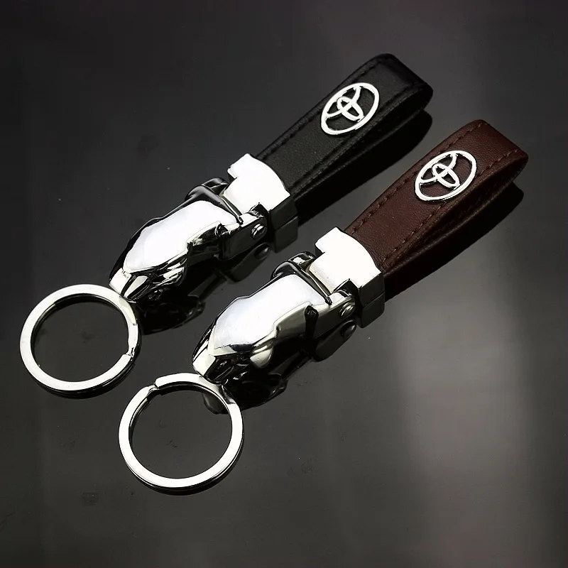 Metal Leopard Head Leather Key Chains Rings Holder for Car Keyrings KeyChains Man Women Gift Leather for Toyota Logo Accessories 
Metal Leopard Head Leather Key Chains Rings Holder for Car Keyrings KeyChains Man Women Gift Leather for Toyota Logo Accessories