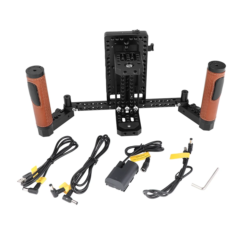CAMVATE 5" & 7" Director's Monitor Cage Rig With V Lock Power Splitter & Leather-covered Handle Grips C2433
CAMVATE 5" & 7" Director's Monitor Cage Rig With V Lock Power Splitter & Leather-covered Handle Grips C2433