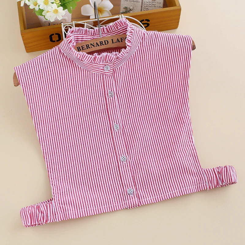 Woman Striped Detachable Collar Tie Stand False Collar Removable Lapel Half Shirt Fake Collars Female Clothes Decor Nep Kraagie
Woman Striped Detachable Collar Tie Stand False Collar Removable Lapel Half Shirt Fake Collars Female Clothes Decor Nep Kraagie